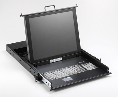 SMK-520 1U上架工业键盘显示器 便携式工控机的全能显示终端